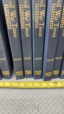 Ensemble complet de 20 volumes reliés de Civil War Times Illustrated (1962-1982)
