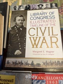 Ensemble de 14 livres sur la guerre civile : Stonewall Jackson, cavaliers yankees à Chancellorsville