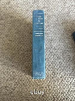 Ensemble de 8 livres reliés vintage bleus sur l'histoire américaine