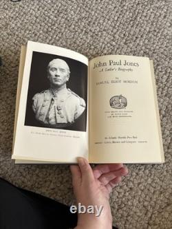 Ensemble de 8 livres reliés vintage bleus sur l'histoire américaine