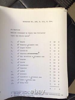 Étrangers à Oxford manuscrit original 1967 Guerre Civile anglaise. Young & Toynbee