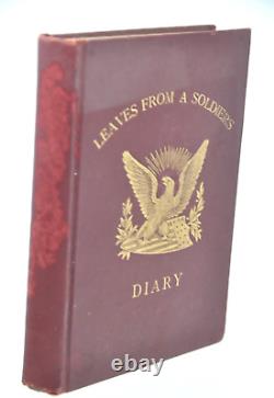 FEUILLES D'UN JOURNAL DE SOLDAT 1906 REGISTRE PERSONNEL DE LA GUERRE CIVILE DE GEORGE G SMITH