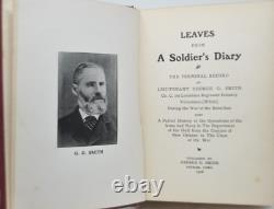 FEUILLES D'UN JOURNAL DE SOLDAT 1906 REGISTRE PERSONNEL DE LA GUERRE CIVILE DE GEORGE G SMITH