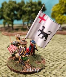 Figures peintes de 28 mm - Compagnie des Piquiers de la Guerre Civile Anglaise - Lamentations de Talbot