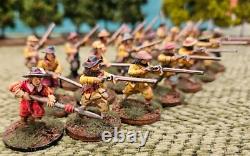 Figures peintes de 28 mm - Compagnie des Piquiers de la Guerre Civile Anglaise - Lamentations de Talbot