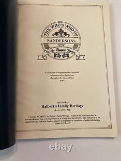 Généalogie de la famille Sanderson : Les incontournables depuis la guerre civile - Livres