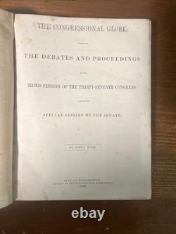Globe du Congrès de 1863 Proclamation d’émancipation Guerre de Sécession