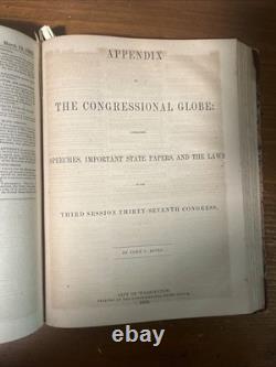 Globe du Congrès de 1863 Proclamation d’émancipation Guerre de Sécession