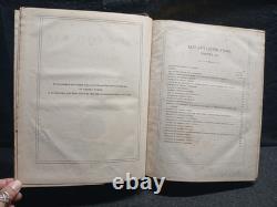 Grand Guerre Civile Vol I & III Ensemble de Livres Historiques Illustrés en Cuir Antique par Tomes 1860