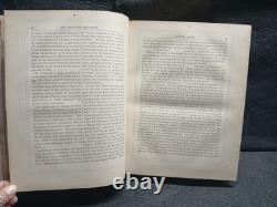 Grand Guerre Civile Vol I & III Ensemble de Livres Historiques Illustrés en Cuir Antique par Tomes 1860