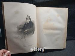 Grand Guerre Civile Vol I & III Ensemble de Livres Historiques Illustrés en Cuir Antique par Tomes 1860