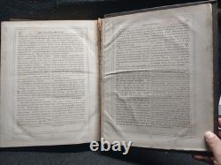 Grand Guerre Civile Vol I & III Ensemble de Livres Historiques Illustrés en Cuir Antique par Tomes 1860