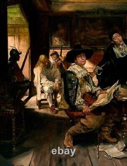 Grande saisie du 19ème siècle de la guerre civile anglaise comte de Leven EDGAR BUNDY