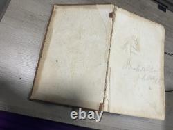 Guerre Civile 1861 BIBLE en ANGLAIS ANTIQUE ANCIEN & NOUVEAU TESTAMENTS Americana