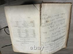 Guerre Civile 1861 BIBLE en ANGLAIS ANTIQUE ANCIEN & NOUVEAU TESTAMENTS Americana
