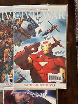 Guerre Civile 1-7 Complet avec Beaucoup de Suppléments 2006 NM Millar, McNiven, Marvel