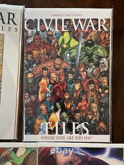 Guerre Civile 1-7 Complet avec Beaucoup de Suppléments 2006 NM Millar, McNiven, Marvel
