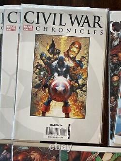 Guerre Civile 1-7 Complet avec Beaucoup de Suppléments 2006 NM Millar, McNiven, Marvel