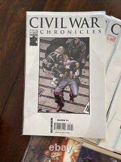 Guerre Civile 1-7 Complet avec Beaucoup de Suppléments 2006 NM Millar, McNiven, Marvel