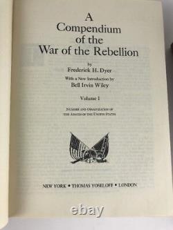 Guerre Civile Compendium De La Guerre De La Rébellion 3 Vol., Frederick Dyer 1959