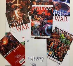 Guerre civile #1 à #7 série complète + 4 x one shots (Marvel 2006) état NM+/-