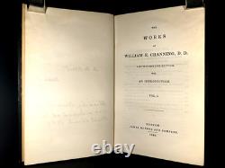 Guerre civile Esclavage Abolition Émancipation Œuvre de Channing Reliure fine 6 vol. 1846