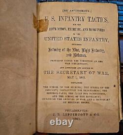 Guerre civile américaine - Tactiques d'infanterie pour l'exercice d'instruction 1861