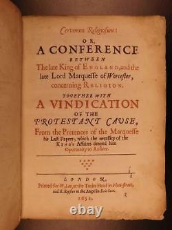 Guerre civile anglaise de 1651 Charles Ier Certamen Religiosum Royalist Bayly Cartwright