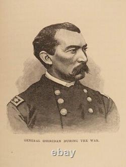 Guerre civile de 1888 1ère édition Mémoires du général Sheridan Armée de l'Union Amérindiens RARE