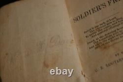 Guerre civile de l'armée américaine Le compagnon du soldat Commission sanitaire 1865 Livre de poche, 1ère