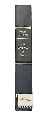 Guerre civile en Espagne par Frank Jellinek 1969 Réimpression Howard Fertig
