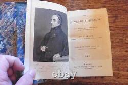 Guizot Histoire De La Civilisation 3 Vols 1846 Anglais CIVIL Guerre Bleu Gilt Leather