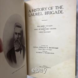 HISTOIRE DE LA BRIGADE LAUREL CAVALERIE D'ASHBY 1907 1ère Éd. Livre Rare sur la Guerre Civile