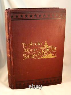 HISTOIRE DE LA BRIGADE SHERMAN 1897 1ère édition Guerre Civile Illustrée