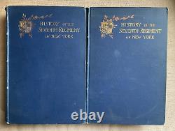 HISTOIRE DU SEPTIÈME RÉGIMENT DE NEW YORK Guerre Civile 2 Volumes 1890