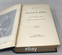 Histoire De La Guerre Civile En Amérique, 4 Vols, Le Comte De Paris, 1875-1888 E-71