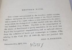 Histoire De La Guerre Civile En Amérique, 4 Vols, Le Comte De Paris, 1875-1888 E-71