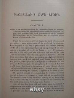 Histoire De Mcclellan 1887 Mémoire De Gen George B. Mcclellan Guerre Civile
