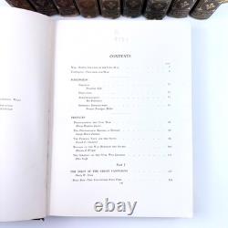 Histoire Photographique de la Guerre Civile en Cuir Deluxe 1912 en Dix Volumes Miller