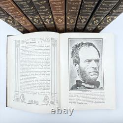 Histoire Photographique de la Guerre Civile en Cuir Deluxe 1912 en Dix Volumes Miller