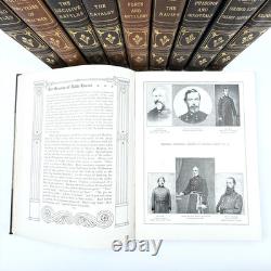 Histoire Photographique de la Guerre Civile en Cuir Deluxe 1912 en Dix Volumes Miller