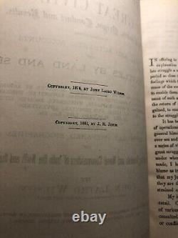 Histoire Picturale de La Grande Guerre Civile Livre par John Laird Wilson 1881 Première Édition