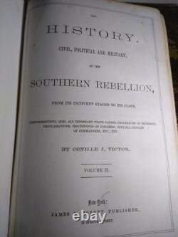 Histoire, civile, politique et militaire de la rébellion du Sud 3 vol. 1861