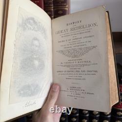 Histoire de la Grande Rébellion Complète en Un Volume Reliure Cuir Rembourrée Fine Histoire de la Grande Rébellion Complète en Un Volume Reliure Cuir Rembourrée Fine