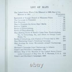 Histoire de la guerre civile 1861-1865 par James Ford Rhodes avec 16 cartes 1921
