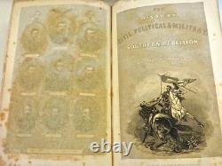 Histoire de la guerre civile 1ère édition 1861 Histoire de la rébellion du Sud 3 volumes