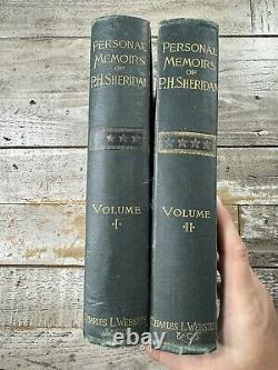 Histoire de la guerre civile antique de 1888 Les mémoires personnels de PH Sheridan 1ère édition