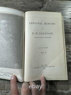 Histoire de la guerre civile antique de 1888 Les mémoires personnels de PH Sheridan 1ère édition