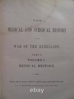 Histoire médicale et chirurgicale de la guerre civile 1870-1883 Ensemble original relié