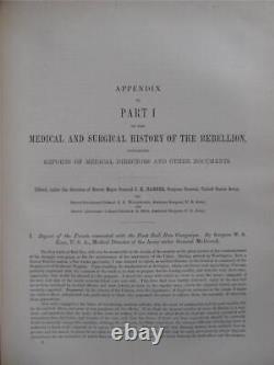 Histoire médicale et chirurgicale de la guerre civile 1870-1883 Ensemble original relié